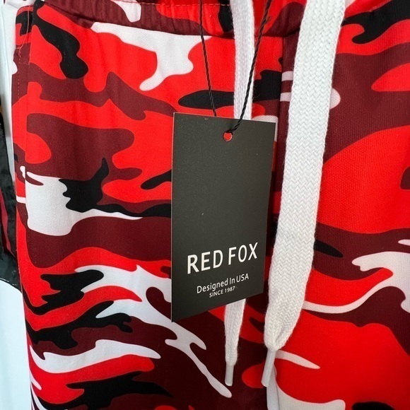 Desert Camo Orange Joggers Large Designer Camouflage Pinstripe Sweat Pants🩸 - Picture 4 of 10